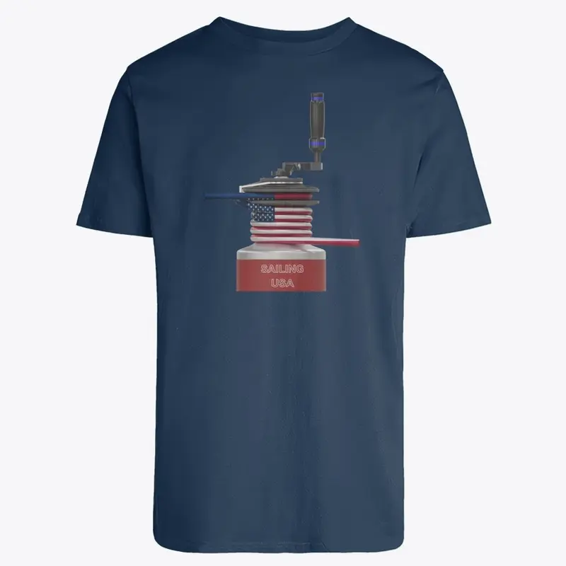 Sailing USA winch Tee